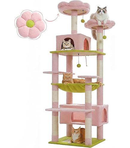 キャットタワー Cat Tower Cat Tower Cat House Cat Cat PawHut Cat Tower for Large Cats Adult, Floor to Ceiling Cat Tree
